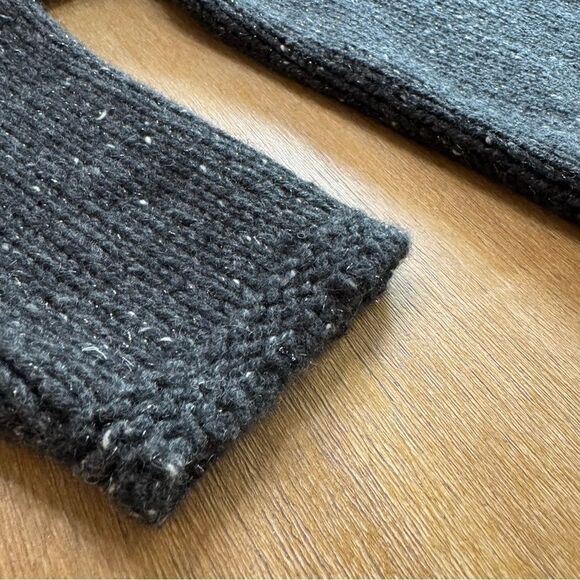 Gran Sasso Cashmere Chunky Knit Sweater 42/Small Cowl‎ Neck 3/4 Sleeve Gray - Picture 8 of 15